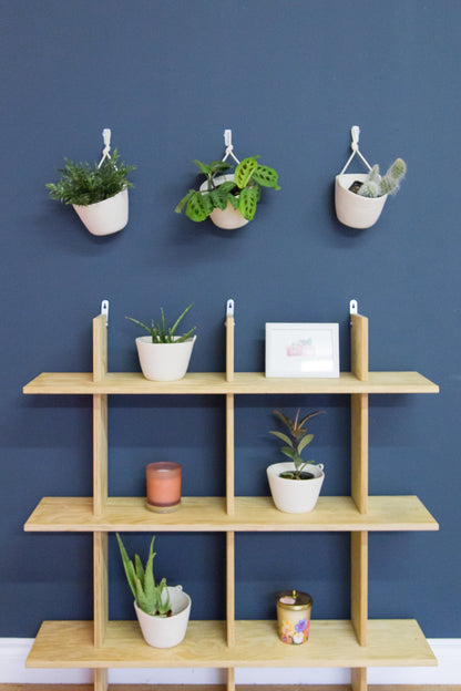 Wall Hanging Planters - White
